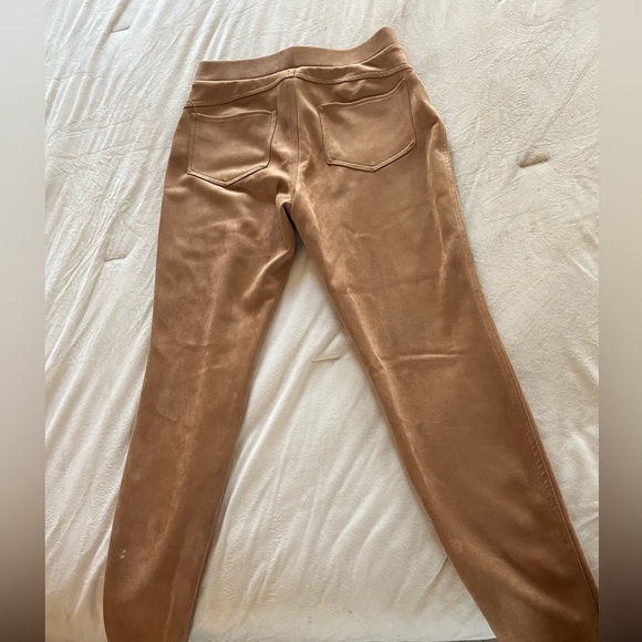 Zac & Rachel Tan Suede Stretchy Pants - Picture 3 of 3
